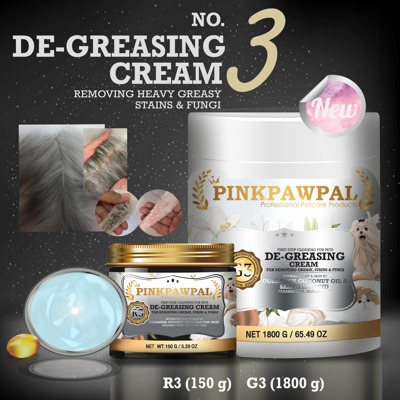 PinkPawPal USA De-Greasing Cream